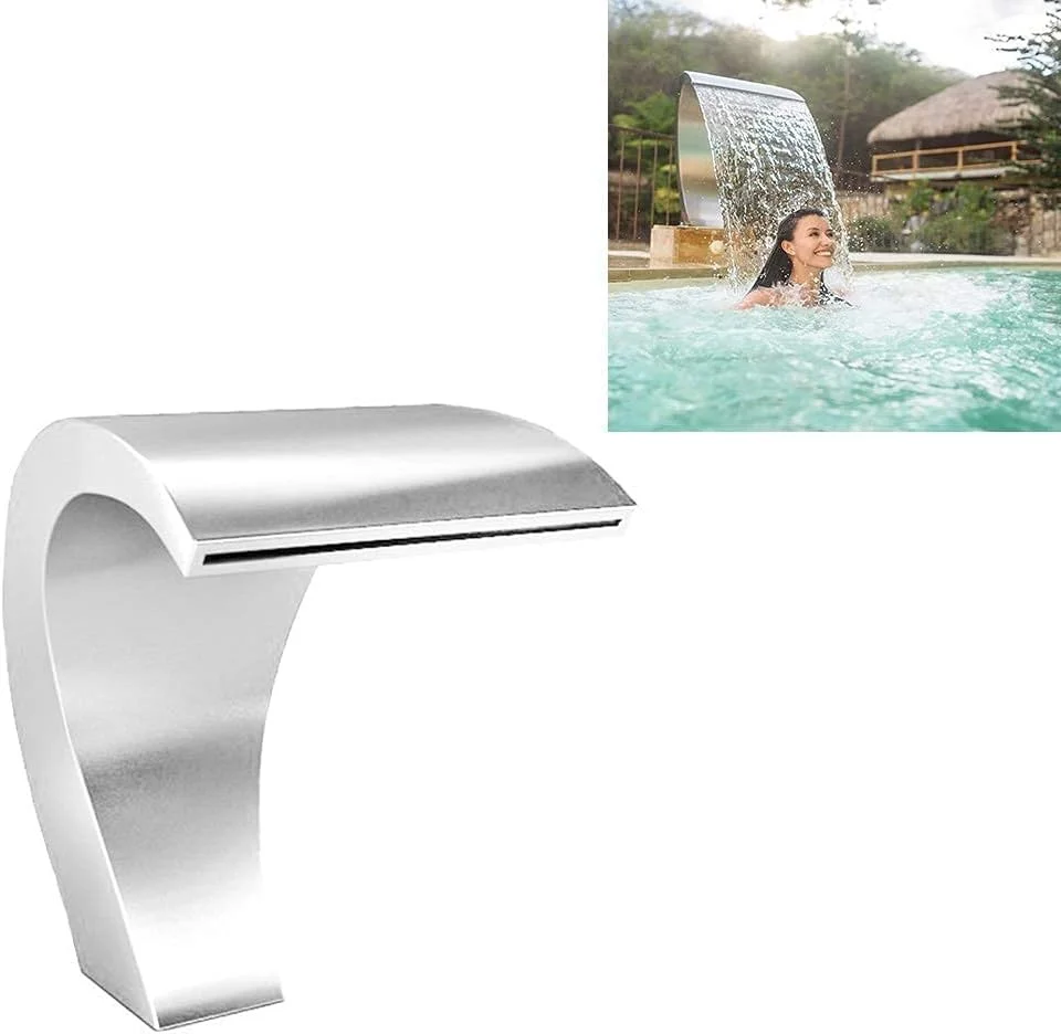 آبنمای آبشاری استیل ضد زنگ برای حوض و استخر