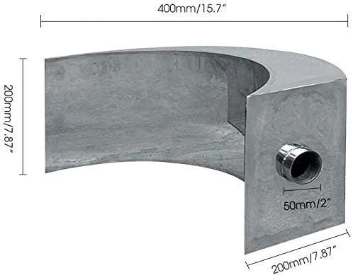 آبنمای آبشاری استیل ضد زنگ برای حوض و استخر