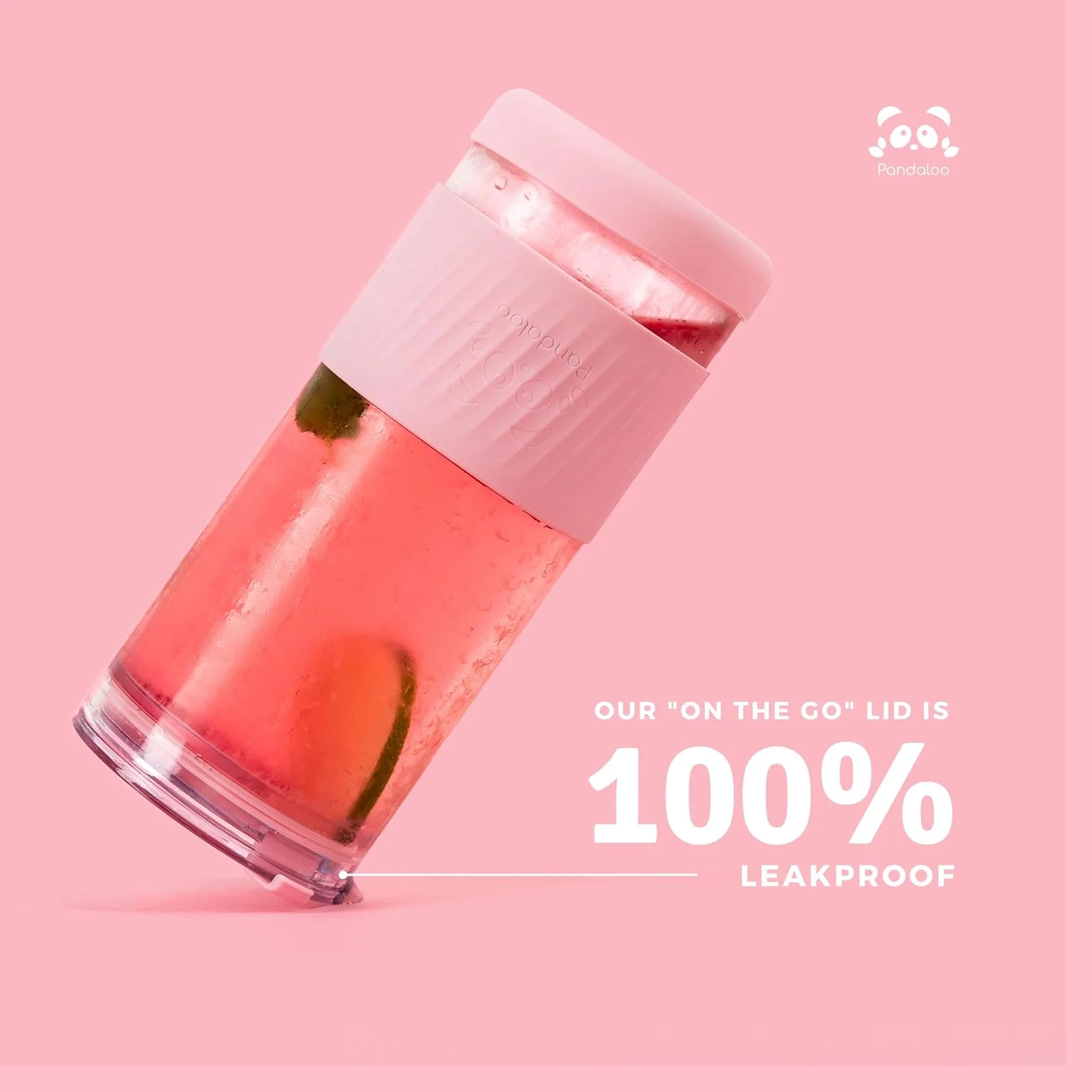 لیوان شیشه ای با درب و نی - 590 میلی لیتر - اندازه ایده آل برای قهوه سرد - لیوان اسموتی با درب بامبو و درب بیرون بر - لیوان شیشه ای با نی (1 عدد، زیتون مدیترانه ای)