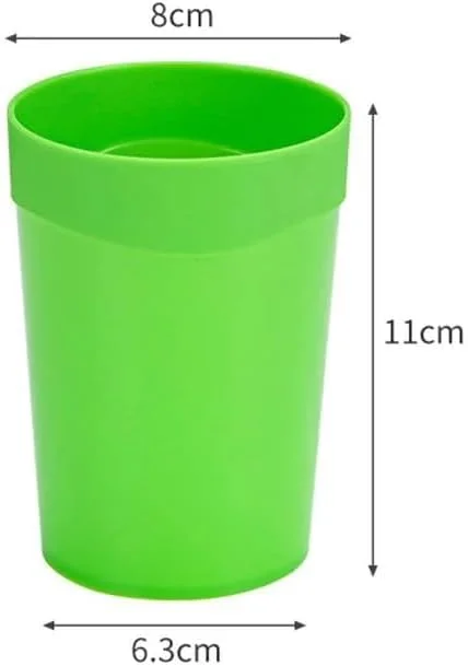 ست 6 عددی لیوان پلاستیکی قابل استفاده مجدد VIO، لیوان های رنگارنگ نوشیدنی، قابل شستشو در ماشین ظرفشویی، مناسب برای کودکان، خردسالان و بزرگسالان، 400 میلی لیتر، ست نوشیدنی چند رنگ