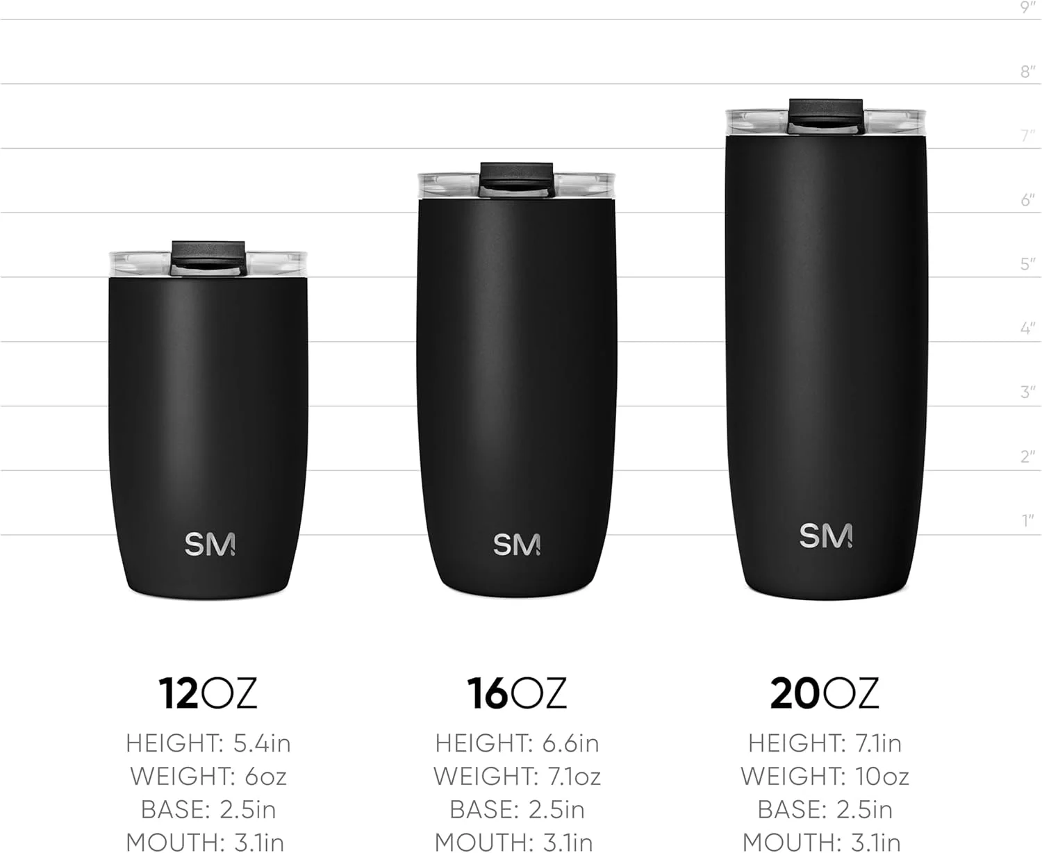 ماگ مسافرتی مدرن و ساده با درب چرخشی | لیوان استیل ضد زنگ عایق شده قابل استفاده مجدد برای قهوه سرد و یخ | هدیه برای خانم ها و آقایان | مجموعه Voyager | 470 میلی لیتر | Sea Glass Sage