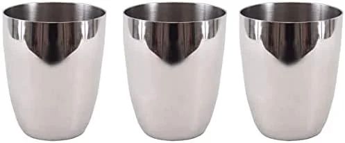 ست لیوان استیل 3 عددی Sahishnu Online & Marketing، لیوان استیل، لیوان خنک کننده نوشیدنی، لیوان استیل چند منظوره، لیوان آب استیل