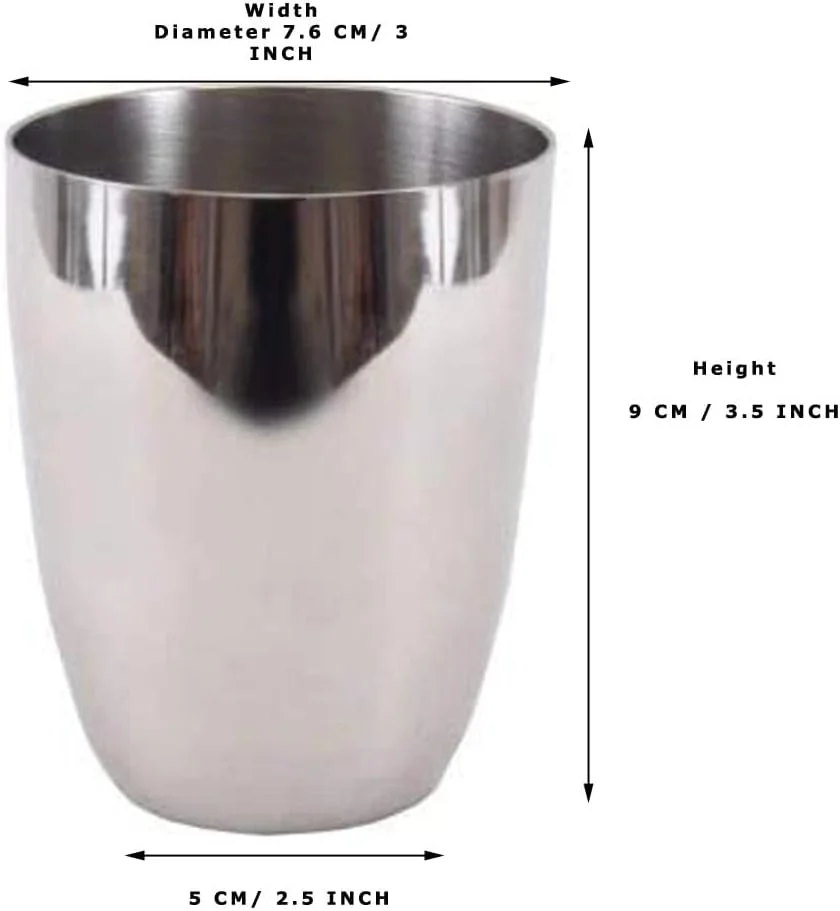 ست لیوان استیل 3 عددی Sahishnu Online & Marketing، لیوان استیل، لیوان خنک کننده نوشیدنی، لیوان استیل چند منظوره، لیوان آب استیل