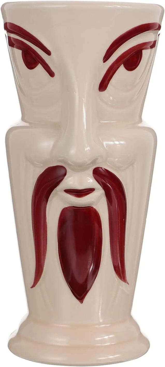 لیوان تیکی TOYMYTOY، جام کوکتل، لیوان سرامیکی طرح سامورایی، لیوان شراب، لیوان نوشیدنی، لیوان آب برای نوشیدنی، مناسب برای مهمانی، قهوه، شیر، آبمیوه و آبجو