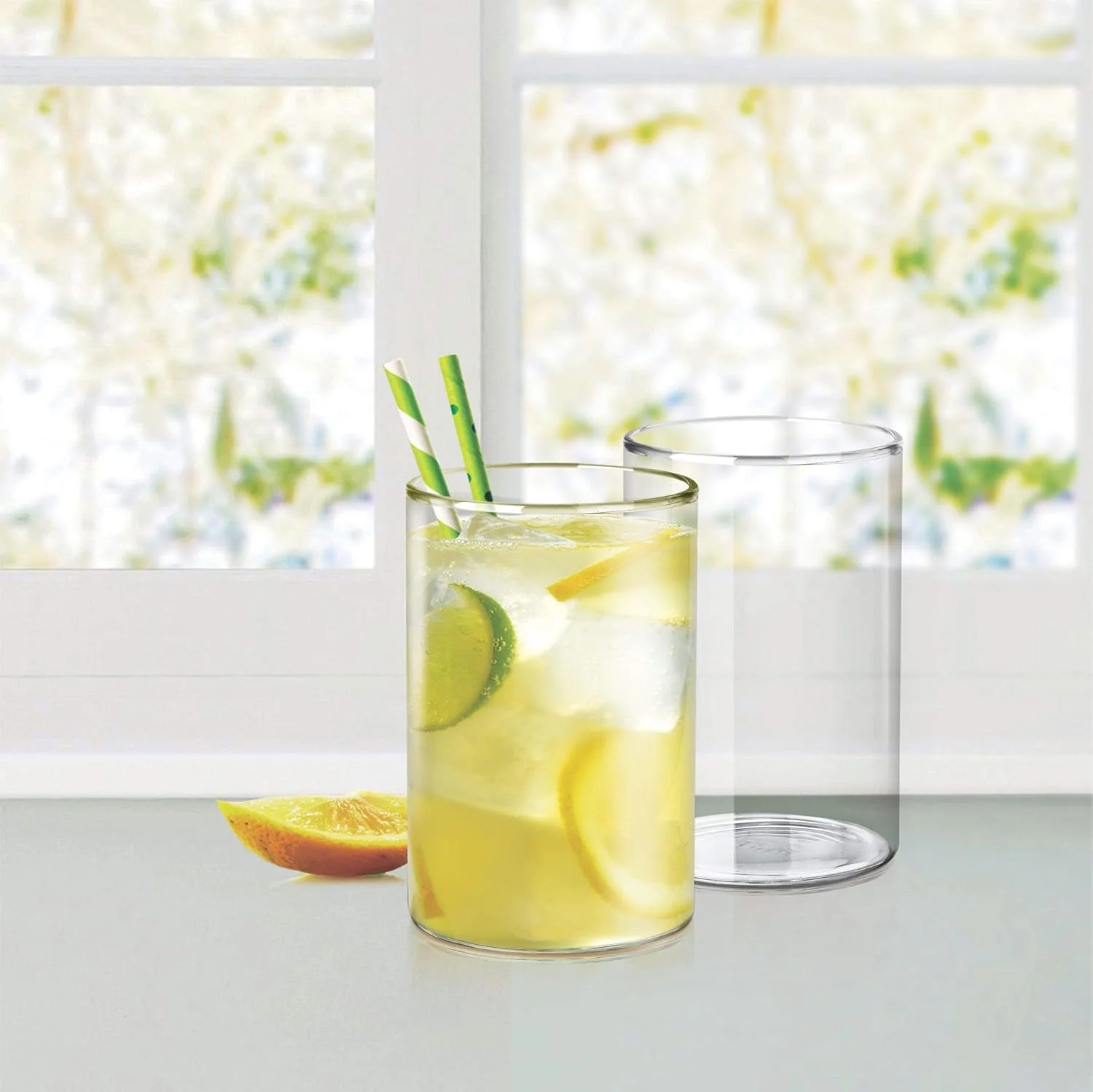 لیوان شیشه ای بوروسیلیکات ترئو بای میلتون مدل وکتور، مجموعه 6 عددی، 300 میلی لیتر، شفاف