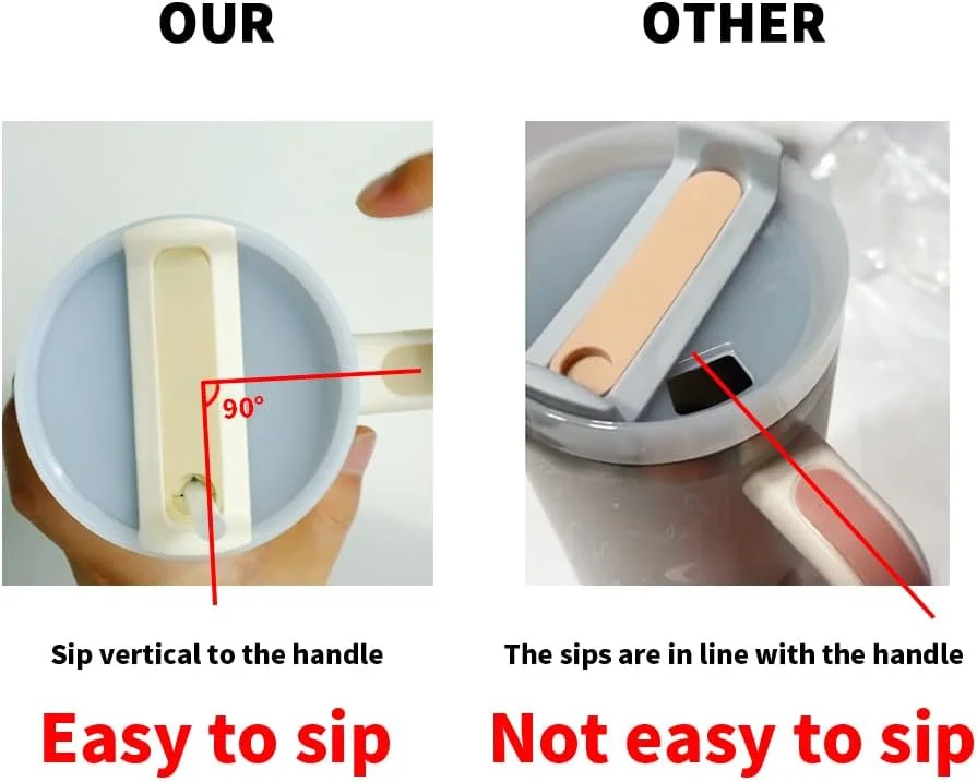 تراول تامبلر | تامبلر کلاسیک 40 اونسی با درب و نی | هدیه برای خانم ها و آقایان | 40 اونس - (سفید)