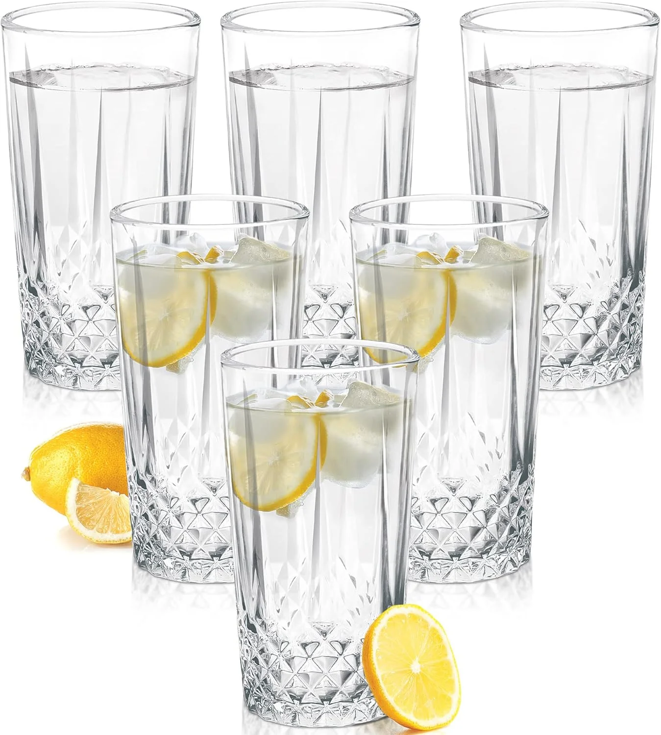 لیوان شیشه ای ترئو بای میلتون مدل Cairn 285، ست 6 عددی، 285 میلی لیتر، شفاف