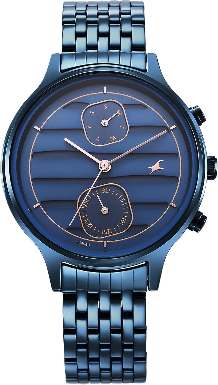 ساعت مچی آنالوگ زنانه با صفحه آبی فست‌تراک - NR6207QM01