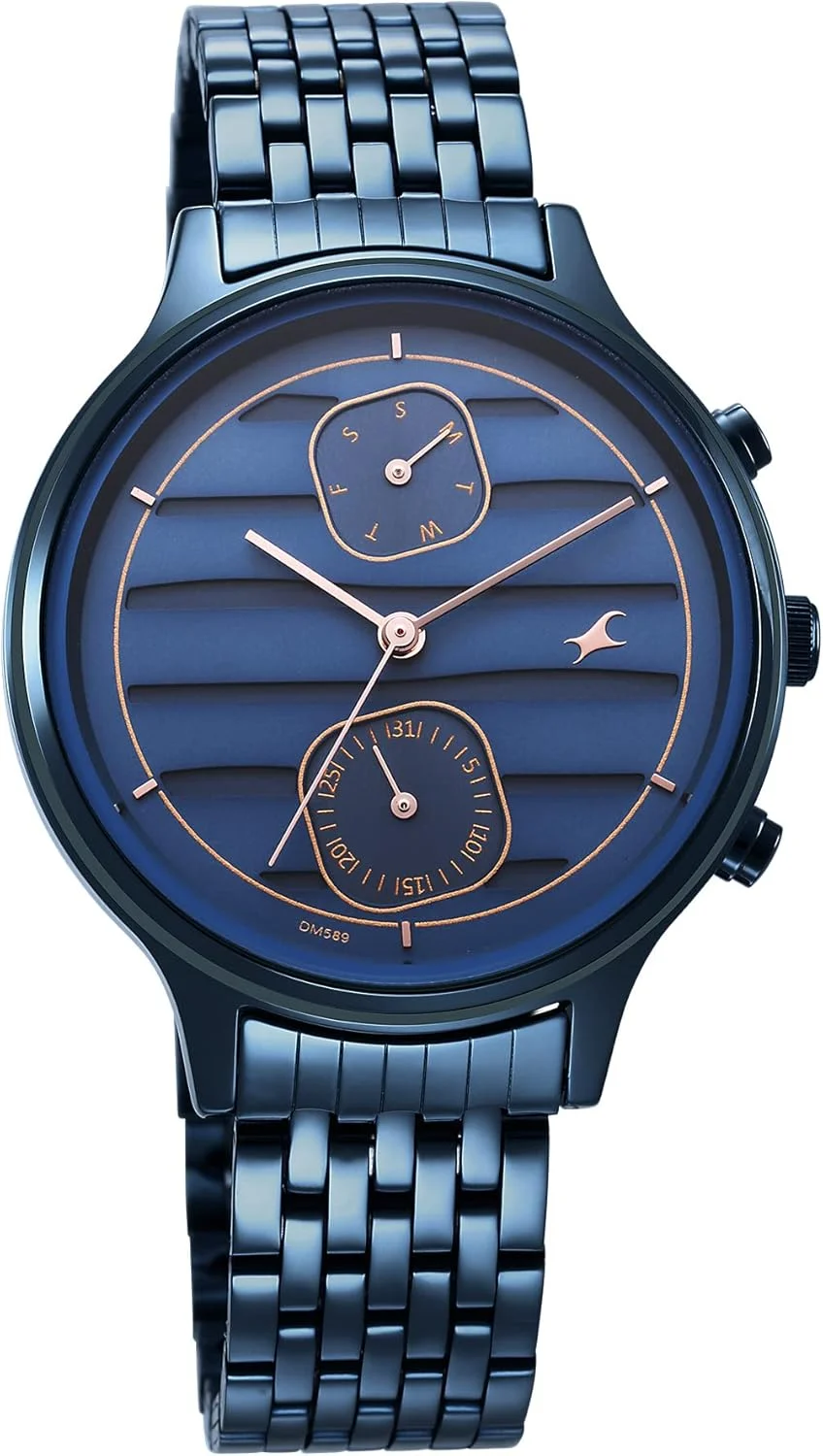 ساعت مچی آنالوگ زنانه با صفحه آبی فست‌تراک - NR6207QM01