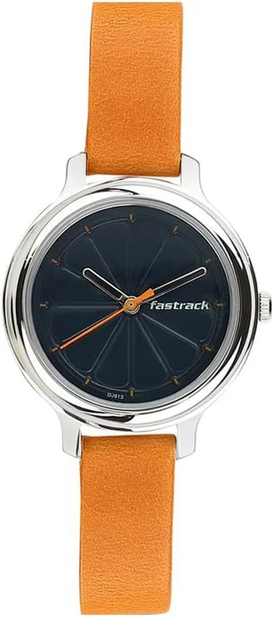ساعت مچی عقربه ای زنانه فست‌تراک با بند چرمی مدل 6202SL01