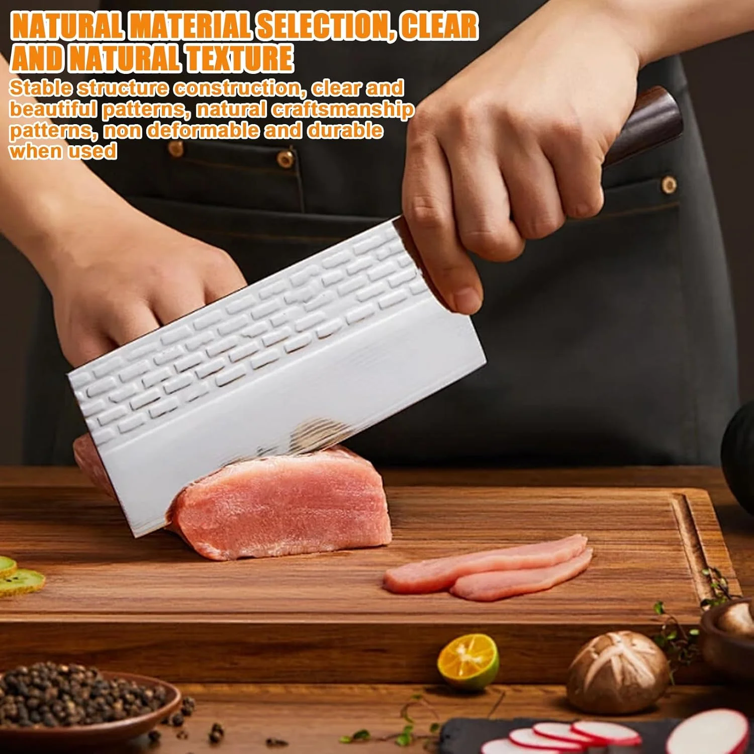 تخته برش چوبی آکاسیا، تخته چوبی آشپزخانه، تخته برش چوبی 40x30x2 سانتی متر، تخته سرو به عنوان تخته برش و سرو برای آشپزخانه و رستوران