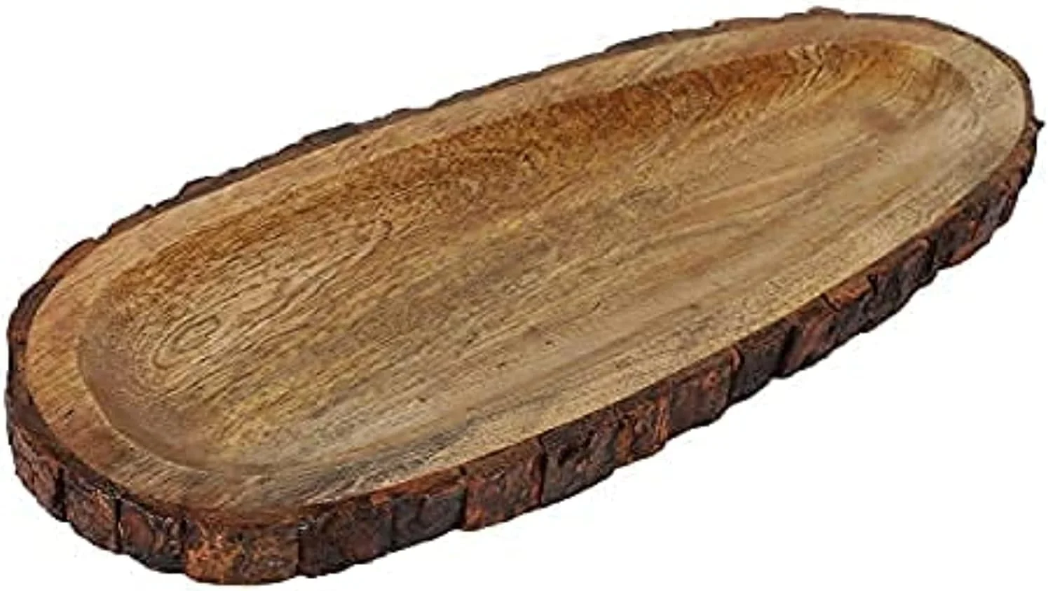 سینی سرو چوبی Acewood | دیس سرو با روکش پوست درخت | دست ساز | چوب اقاقیا | سینی چوبی | دیس سرو | هدیه دیوالی - (40 x 16 x 2.5 سانتی متر) سینی سرو چوبی Acewood | دیس سرو با روکش پوست درخت | دست ساز | چوب اقاقیا | سینی چوبی | دیس سرو | هدیه دیوالی - (40 x 16 x 2.5 سانتی متر)