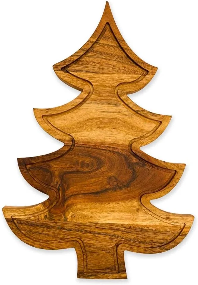 تخته برش آشپزخانه طرح درخت کریسمس Affinity Decor، تخته برش چوبی طرح درخت با شیار، سینی سرو چوبی برای پنیر (تخته درخت کریسمس با شیار 33cm طول x 23cm عرض) تخته برش آشپزخانه طرح درخت کریسمس Affinity Decor، تخته برش چوبی طرح درخت با شیار، سینی سرو چوبی برای پنیر (تخته درخت کریسمس با شیار 33cm طول x 23cm عرض)