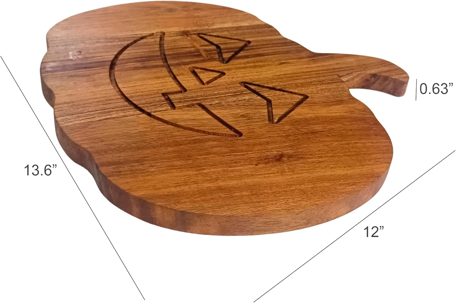 تخته برش چوبی آشپزخانه، تخته خردکن ضخیم، سینی سرو تخته برش چوبی بزرگ با شیار عمیق آبمیوه و دستگیره، سینی چوبی برای گوشت، میوه و پنیر (34.5 X 30.5 X 1.6 سانتی متر)