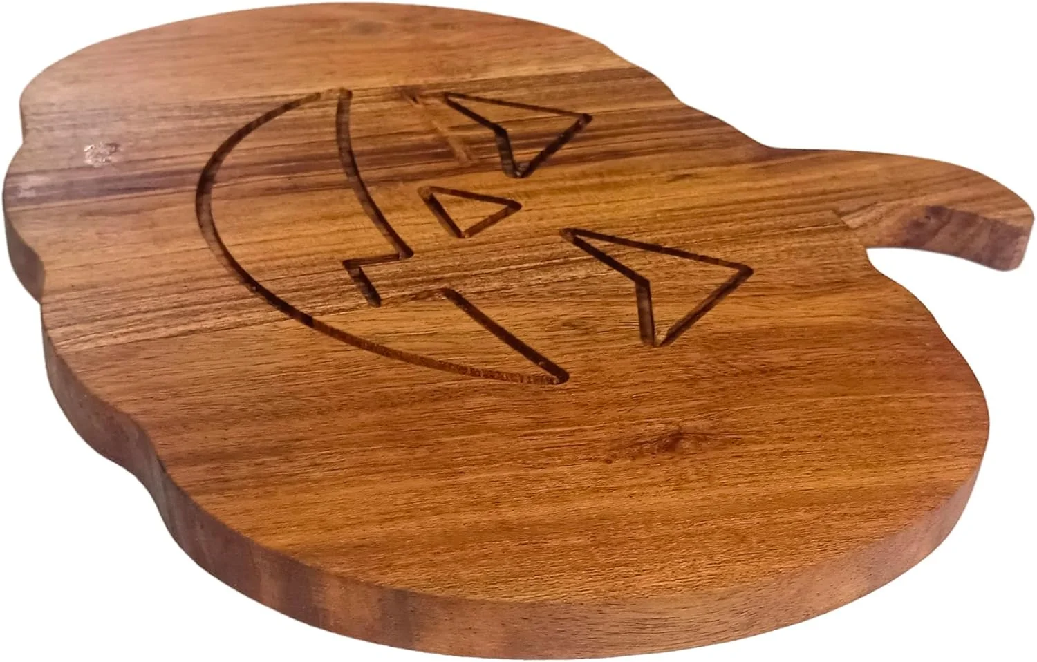 تخته برش چوبی آشپزخانه، تخته خردکن ضخیم، سینی سرو تخته برش چوبی بزرگ با شیار عمیق آبمیوه و دستگیره، سینی چوبی برای گوشت، میوه و پنیر (34.5 X 30.5 X 1.6 سانتی متر)