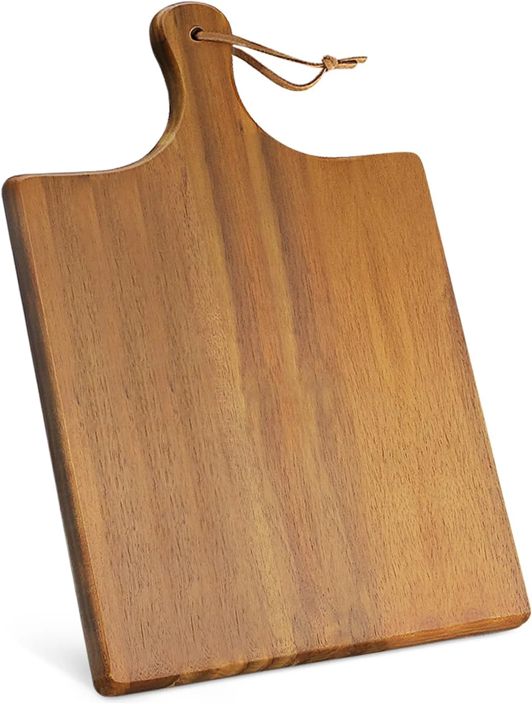 تخته برش چوبی AIDEA، تخته خردکن چوبی، سینی سرو بزرگ Charcuterie با دسته (43x28 سانتی متر) برای آشپزخانه