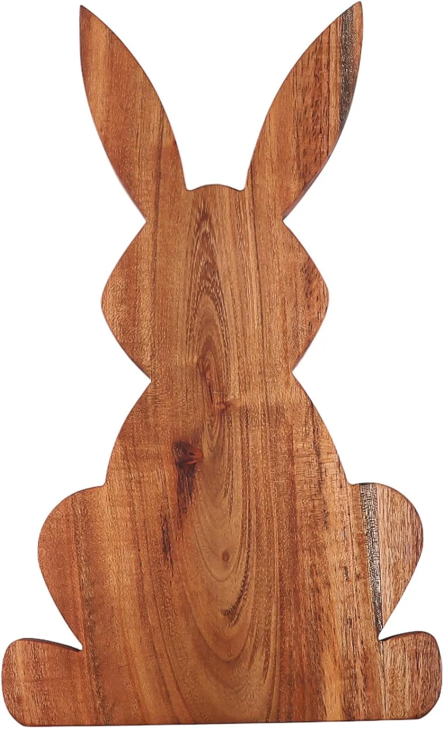 تخته سرو چوبی طرح خرگوش بامزه Affinity Decor، تخته برش چوبی برای آشپزخانه، تخته های سرو سوسیس و کالباس چوبی، سینی سرو هدیه عید پاک برای پنیر و غذا، 34.3 سانتی متر × 20 سانتی متر