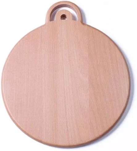 تخته برش چوبی AQHCGS پیتزا، سینی سرو پنیر، تخته برش گرد صیقلی شده با دست