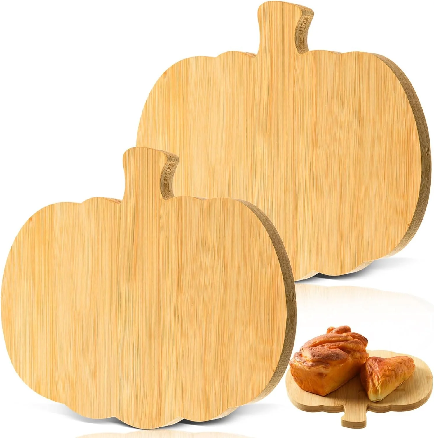 دو عدد تخته سرو بامبو طرح کدو تنبل مناسب سرو و پذیرایی، تخته برش چوبی کدو تنبل، سینی سرو چوبی بامبو برای دکور آشپزخانه پاییزی هالووین، 29.3x26x1.5 سانتی متر دو عدد تخته سرو بامبو طرح کدو تنبل مناسب سرو و پذیرایی، تخته برش چوبی کدو تنبل، سینی سرو چوبی بامبو برای دکور آشپزخانه پاییزی هالووین، 29.3x26x1.5 سانتی متر