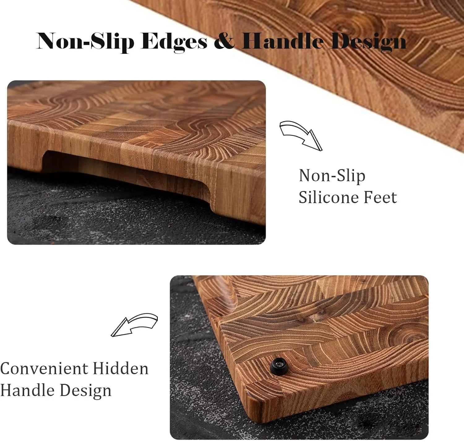 تخته برش چوبی ساج برای آشپزخانه، تخته برش با ابعاد 40 * 30 * 3 سانتی متر، تخته گوشت چوبی، تخته بزرگ قصابی با دستگیره های مخفی، دو طرفه، مناسب برای سینی مزه، سبزیجات تخته برش چوبی ساج برای آشپزخانه، تخته برش با ابعاد 40 * 30 * 3 سانتی متر، تخته گوشت چوبی، تخته بزرگ قصابی با دستگیره های مخفی، دو طرفه، مناسب برای سینی مزه، سبزیجات