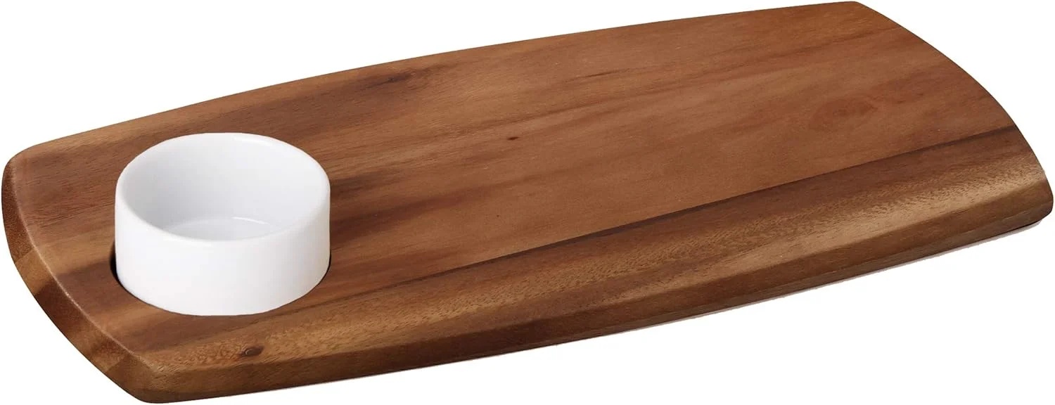 تخته سرو چوبی بیلی با کاسه سرامیکی