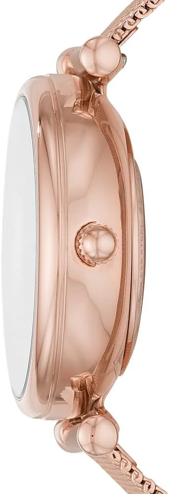 ساعت مچی زنانه فسیل کارلی اتوماتیک، بدنه استیل رزگلد، مدل ME3175