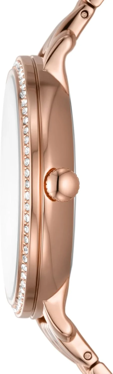 ساعت مچی زنانه فسیل Jacqueline با صفحه صدف و نمایشگر آنالوگ - ES5165