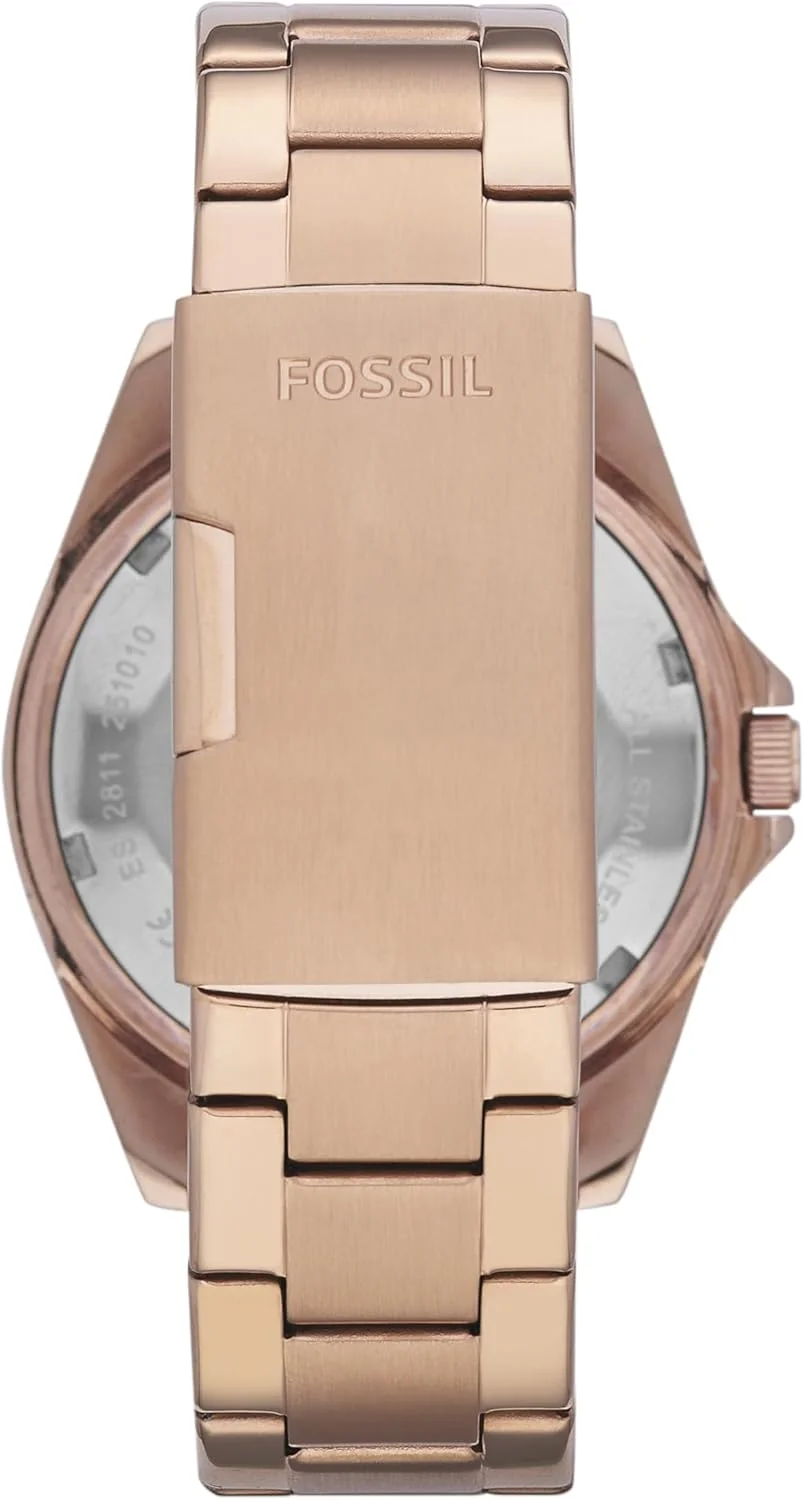 ساعت مچی زنانه فسیل مدل Riley با نگین های کریستالی و بند استیل ساعت مچی زنانه فسیل مدل Riley با نگین های کریستالی و بند استیل