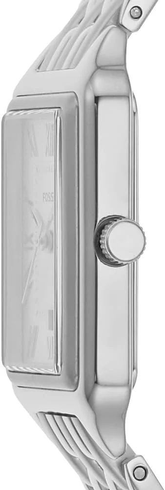 ساعت مچی زنانه فسیل مدل Raquel با سه عقربه و نمایشگر تاریخ - بدنه استیل - ES5221