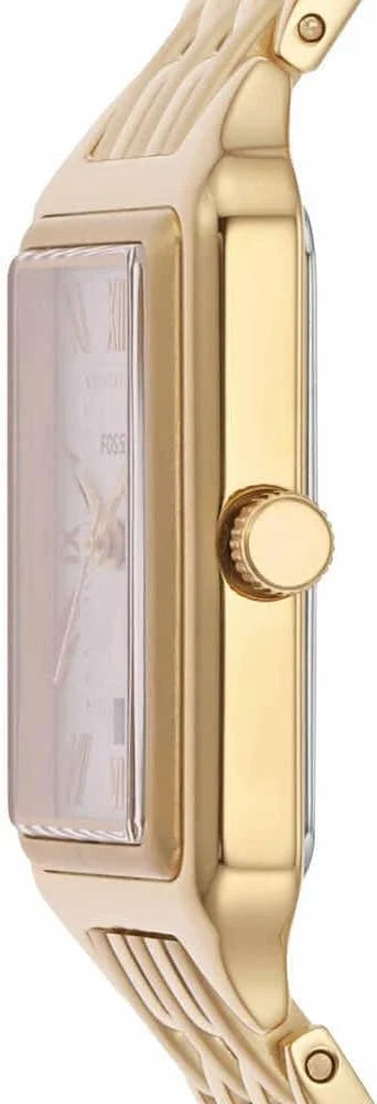 ساعت مچی زنانه فسیل مدل Raquel با سه عقربه و نمایشگر تاریخ - بدنه استیل طلایی - ES5220 ساعت مچی زنانه فسیل مدل Raquel با سه عقربه و نمایشگر تاریخ - بدنه استیل طلایی - ES5220