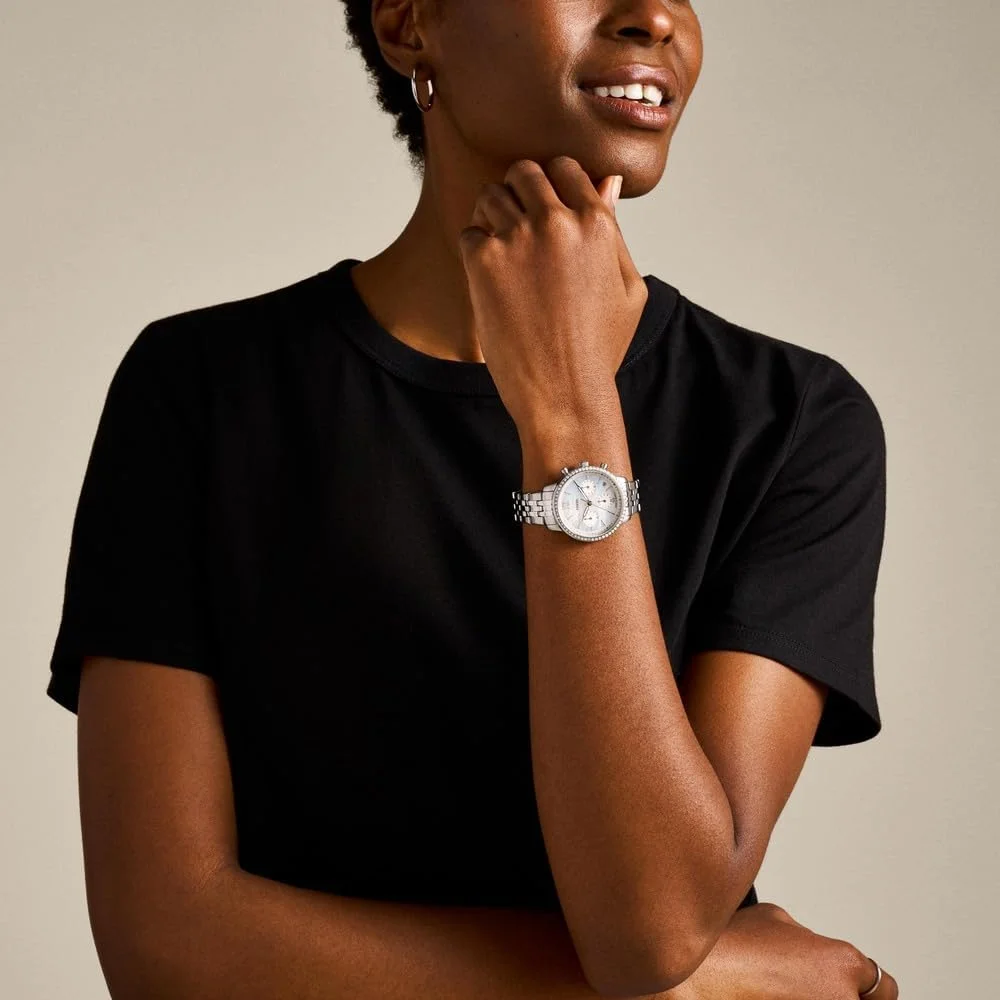 ساعت مچی عقربه ای زنانه فسیل مدل ES5357 با بند استیل ضد زنگ