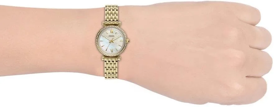 ساعت مچی زنانه فسیل کارلی مینی، سایز قاب 28 میلی‌متر، موتور کوارتز، بند استیل ضد زنگ