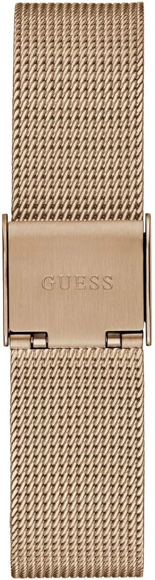 ساعت آنالوگ مثلثی با بند توری رزگلد GUESS ساعت آنالوگ مثلثی با بند توری رزگلد GUESS