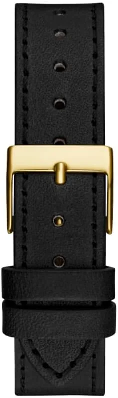 ساعت زنانه گس مدل 34 میلی‌متری - بند مشکی صفحه شامپاین قاب طلایی