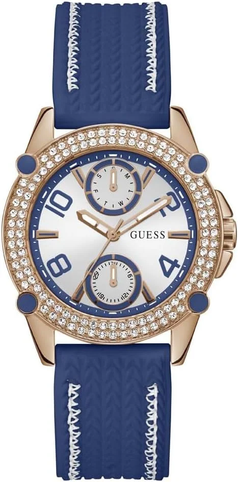 ساعت زنانه گس با قطر 38 میلیمتر - بند سفید صفحه سفید بدنه نقرهای ساعت زنانه گس با قطر 38 میلیمتر - بند سفید صفحه سفید بدنه نقرهای