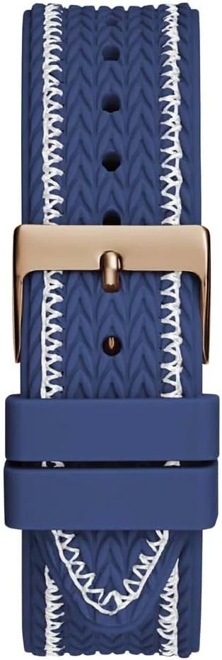 ساعت زنانه گس با قطر 38 میلی‌متر - بند سفید صفحه سفید بدنه نقره‌ای