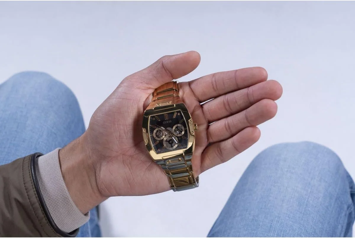 ساعت مچی مردانه گس، مدل چندکاره مشکی و طلایی، سایز تک ساعت مچی مردانه گس، مدل چندکاره مشکی و طلایی، سایز تک