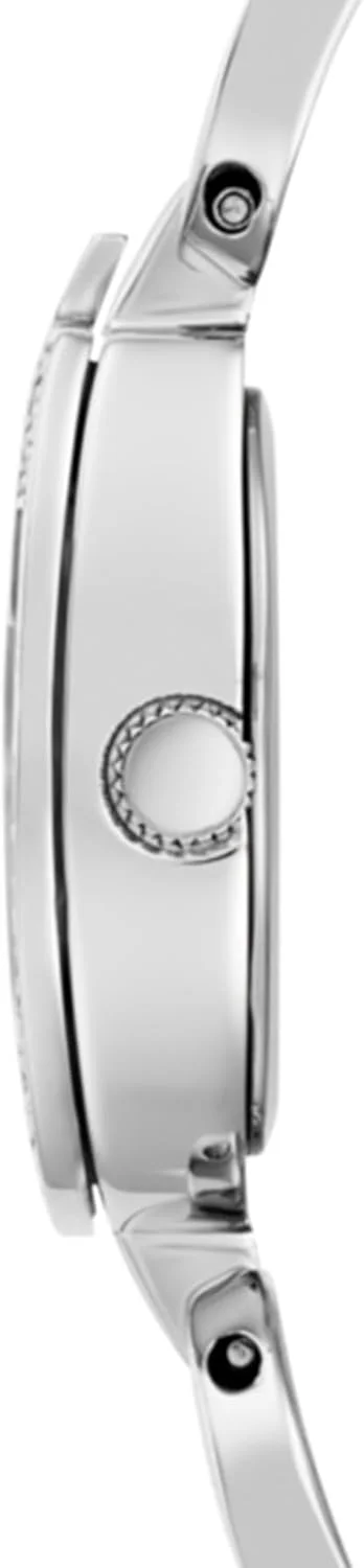 ساعت آنالوگ نقرهای رنگ نگیندار GUESS ساعت آنالوگ نقرهای رنگ نگیندار GUESS