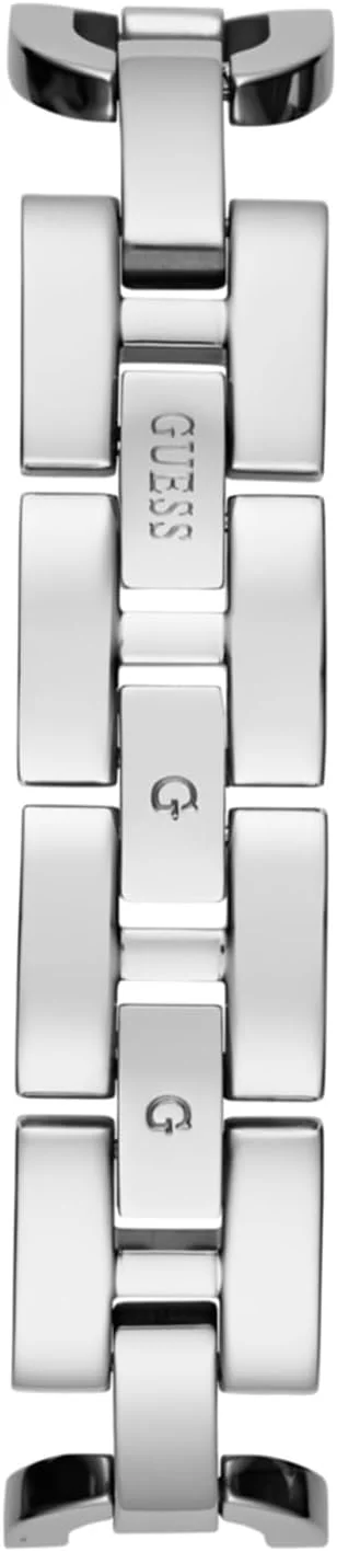 ساعت آنالوگ نقرهای رنگ نگیندار GUESS ساعت آنالوگ نقرهای رنگ نگیندار GUESS