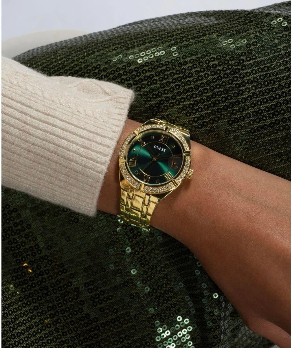 ساعت آنالوگ زنانه گس، طلایی و سبز ساعت آنالوگ زنانه گس، طلایی و سبز