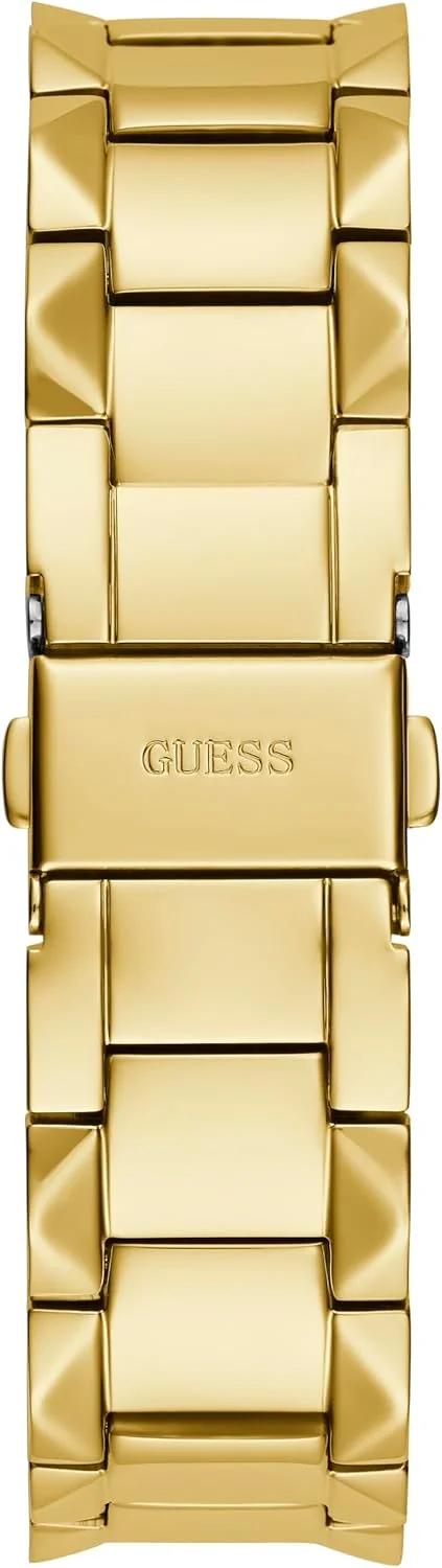 ساعت آنالوگ طلایی بافتدار GUESS ساعت آنالوگ طلایی بافتدار GUESS