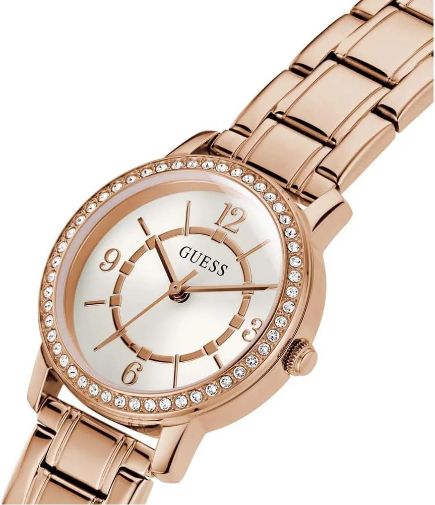 ساعت مچی زنانه مدل GW0468L3 با صفحه سفید از کالکشن ملودی ساعت مچی زنانه مدل GW0468L3 با صفحه سفید از کالکشن ملودی