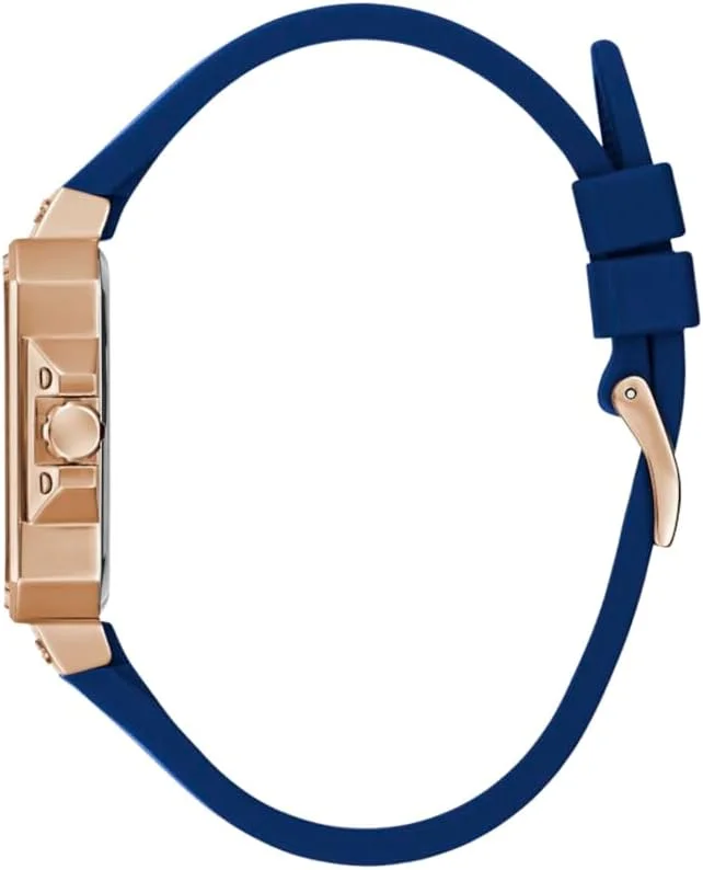 ساعت زنانه گس مدل 34 میلیمتری - بند آبی صفحه آبی بدنه رزگلد ساعت زنانه گس مدل 34 میلیمتری - بند آبی صفحه آبی بدنه رزگلد