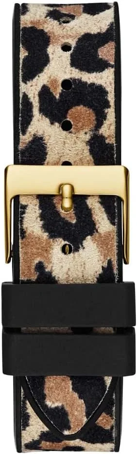 ساعت مچی چندکاره زنانه گس با بدنه طلایی و بند سیلیکونی طرح حیوانات