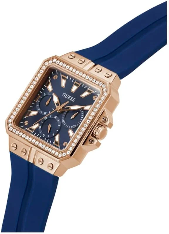 ساعت زنانه گس مدل 34 میلیمتری - بند آبی صفحه آبی بدنه رزگلد ساعت زنانه گس مدل 34 میلیمتری - بند آبی صفحه آبی بدنه رزگلد