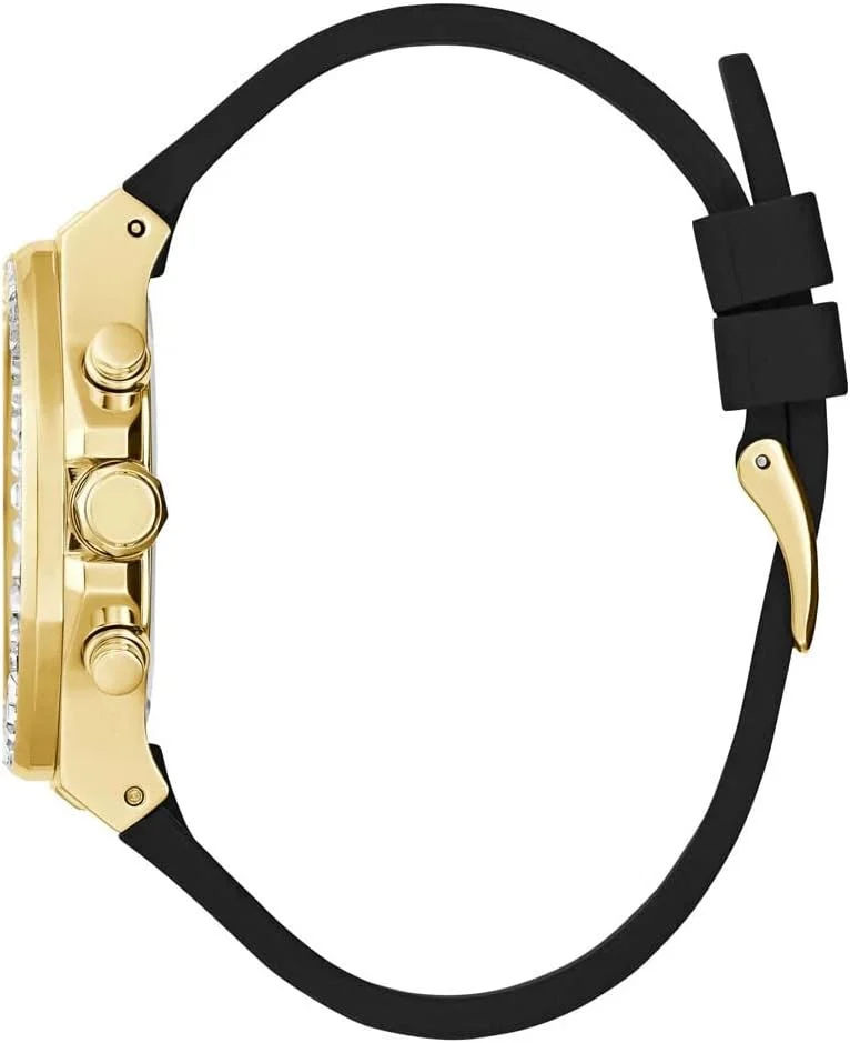 ساعت مچی چندکاره زنانه گس با بدنه طلایی و بند سیلیکونی طرح حیوانات