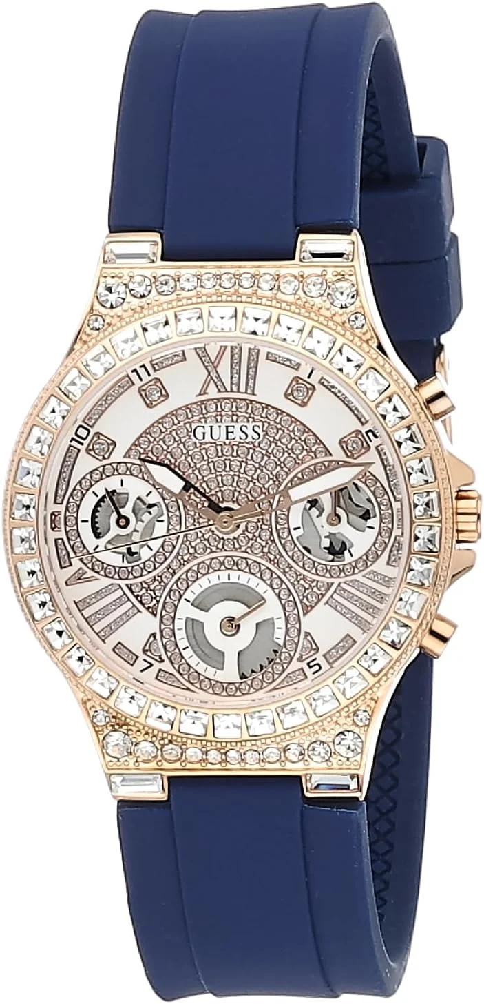 ساعت مچی آنالوگ زنانه GUESS با بند سیلیکونی مشکی (مدل: GW0257L1) ساعت مچی آنالوگ زنانه GUESS با بند سیلیکونی مشکی (مدل: GW0257L1)
