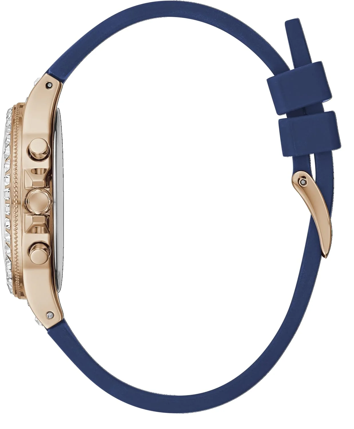 ساعت مچی آنالوگ زنانه GUESS با بند سیلیکونی مشکی (مدل: GW0257L1) ساعت مچی آنالوگ زنانه GUESS با بند سیلیکونی مشکی (مدل: GW0257L1)