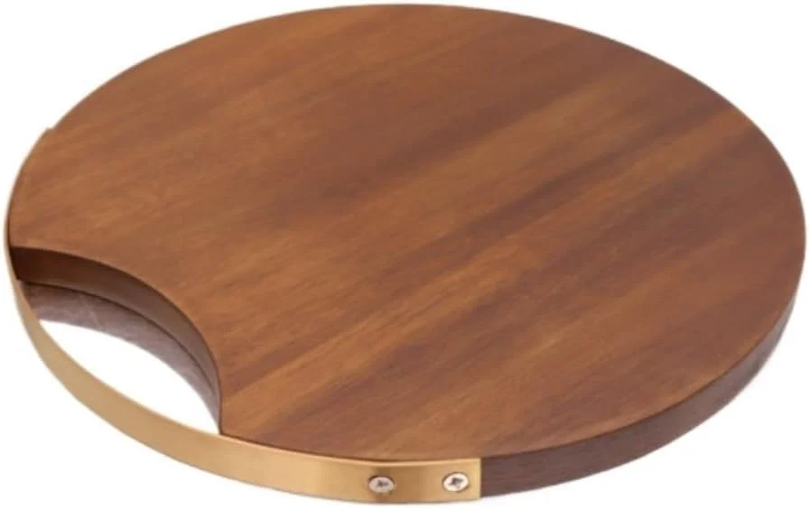 تخته برش چوبی با دسته، تخته سرو چوبی تزئینی برای پیتزا، پنیر، گوشت و میوه