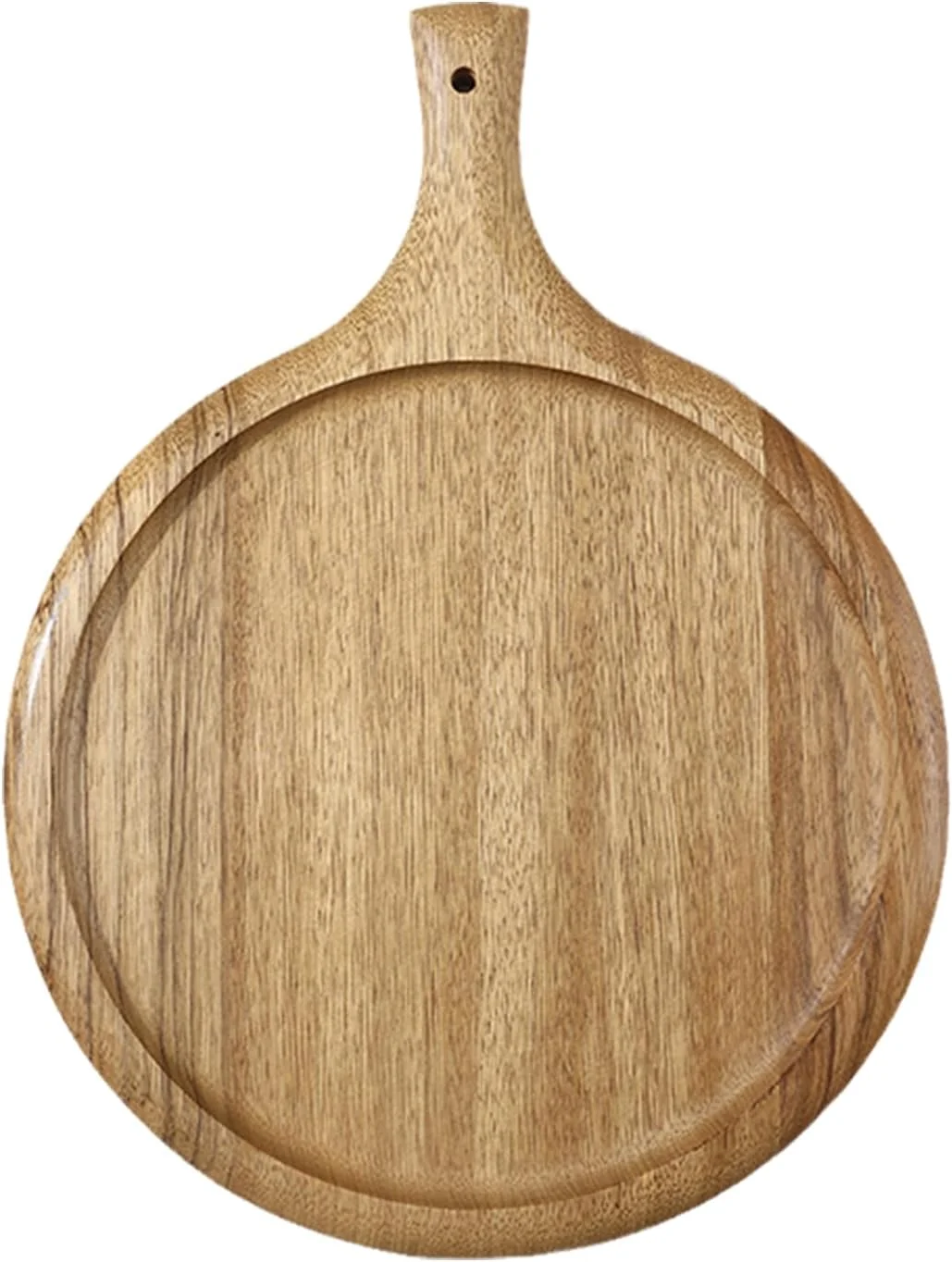 تخته برش چوبی ضخیم آشپزخانه با دسته، تخته سرو چوبی، تخته پنیر چوبی خام برای حکاکی، قهوه ای - 40 * 30 سانتی متر تخته برش چوبی ضخیم آشپزخانه با دسته، تخته سرو چوبی، تخته پنیر چوبی خام برای حکاکی، قهوه ای - 40 * 30 سانتی متر